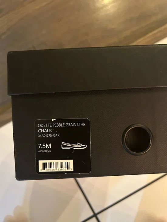 Coach Women’s Cream Leather Penny Loafers - Picture 4 of 4